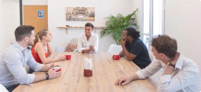 Equipe de Paris en mode détente 