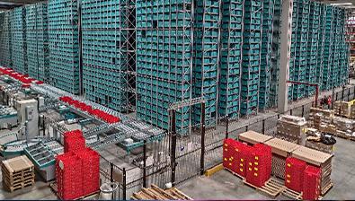 Représentation d'entrepôts logistique - Logilec