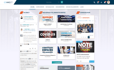 Interface utilisateur intranet Bontaz